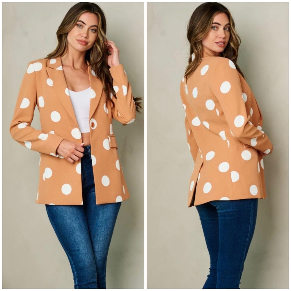 OVI Desert Clay Polka Dot Blazer - Picture 2 of 6